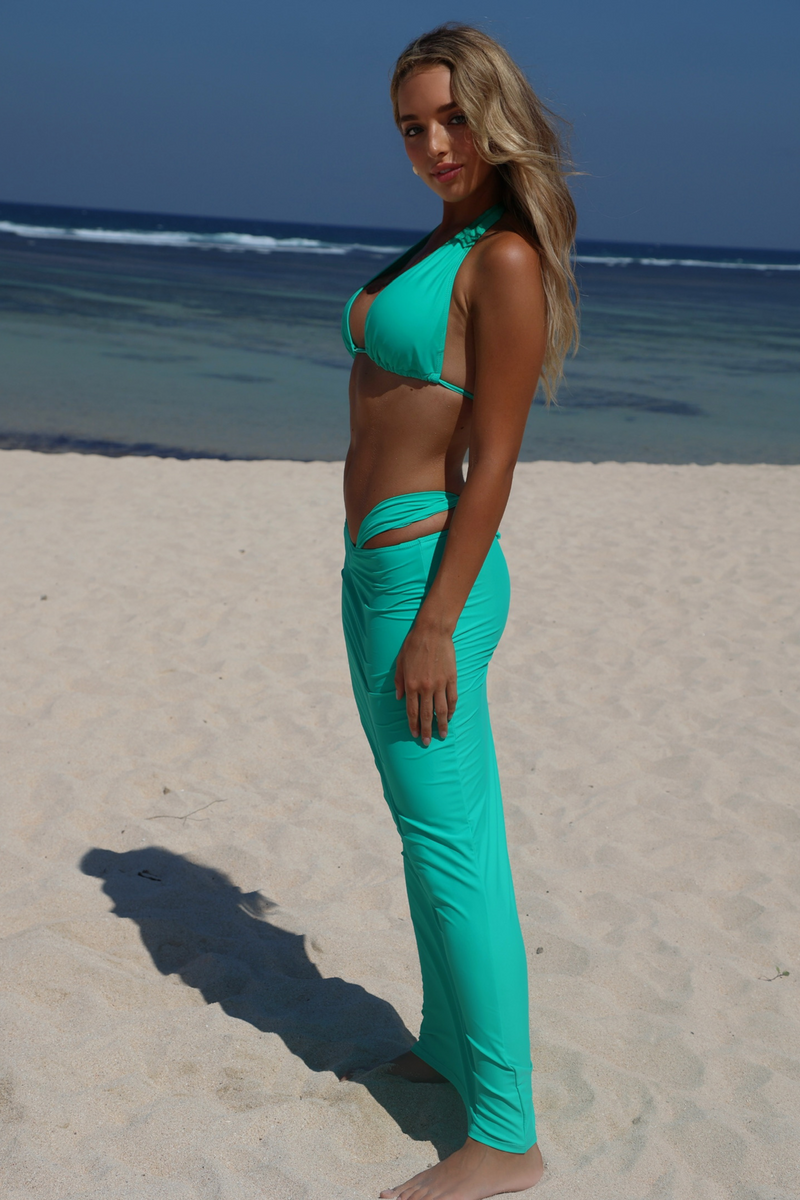 Essentials 'Sea Green' Maxi Skirt