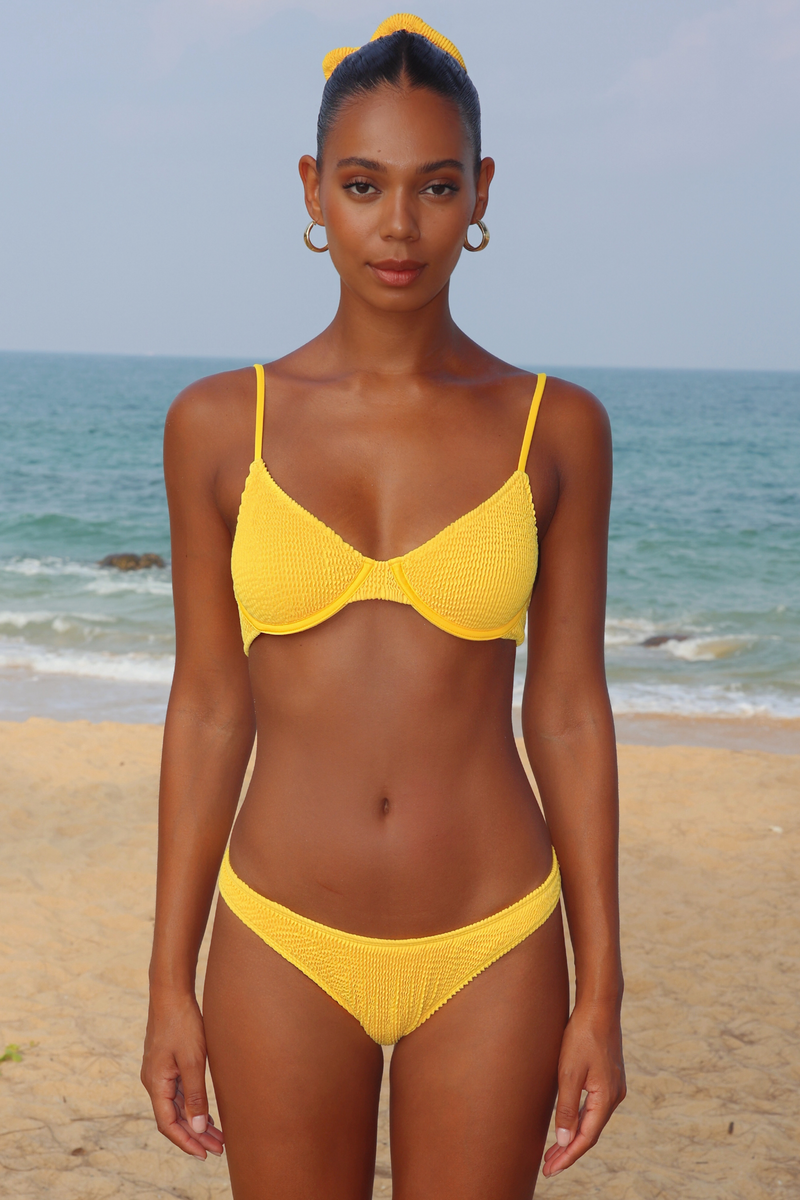 'Sunset' Scrunch Underwire Bikini Top