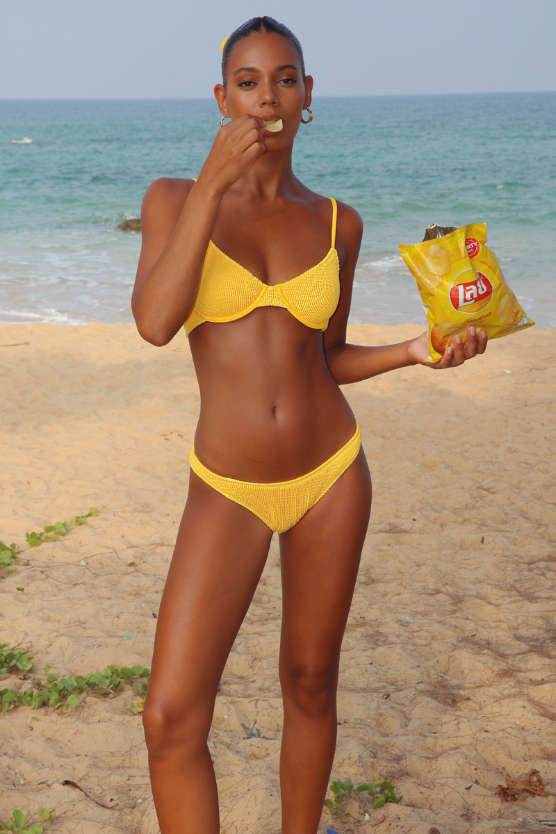 'Sunset' Scrunch Underwire Bikini Top
