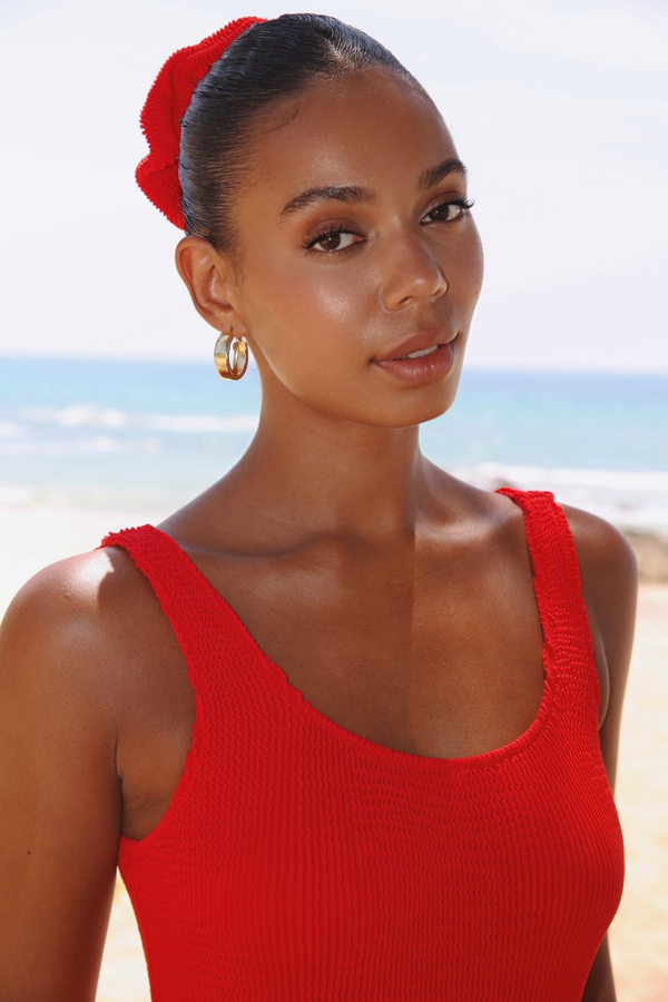 'Red' Scrunch Scrunchie