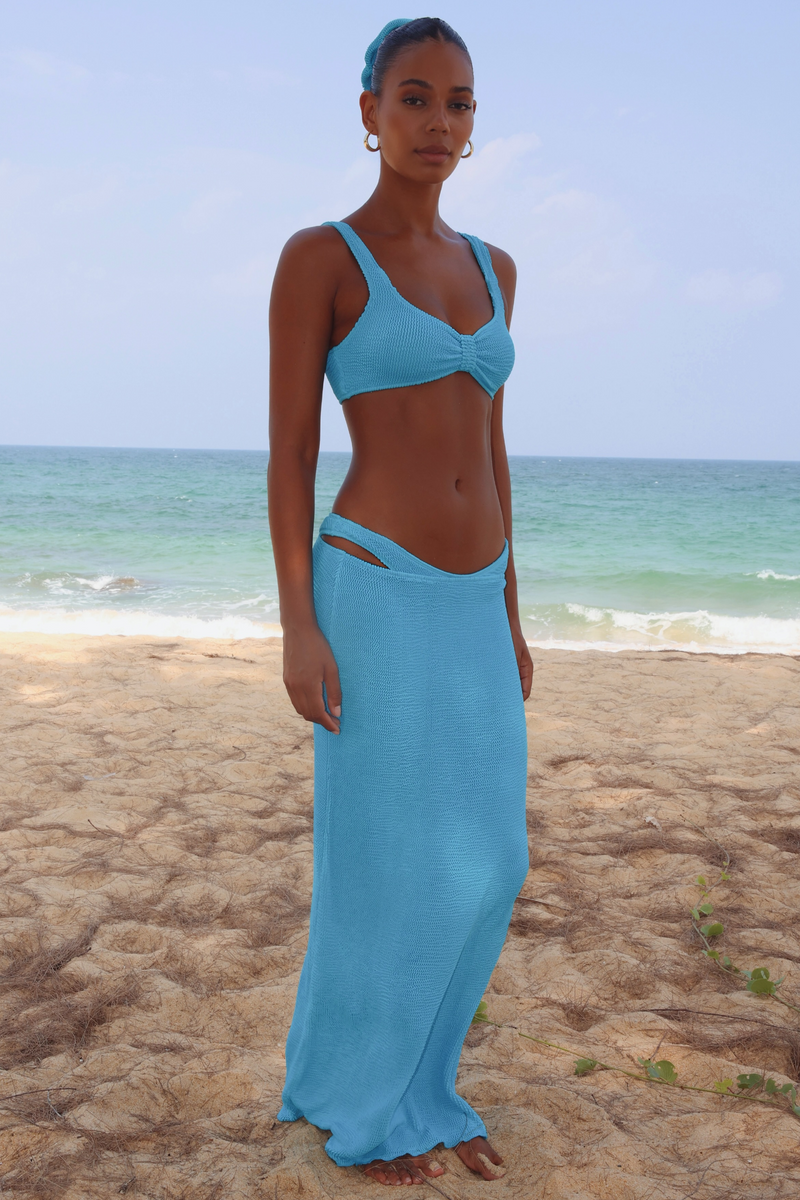 Scrunch 'Ocean' Maxi Skirt