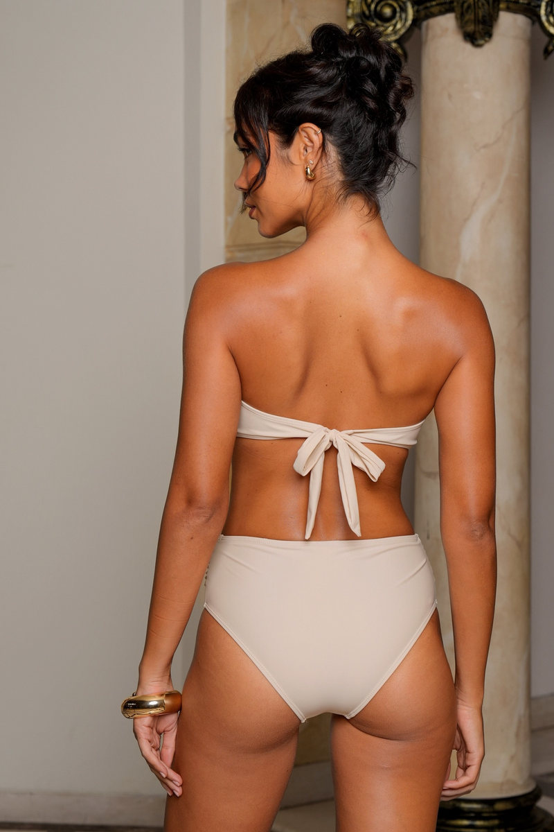 'Almond' Palau Bandeau Bikini Top