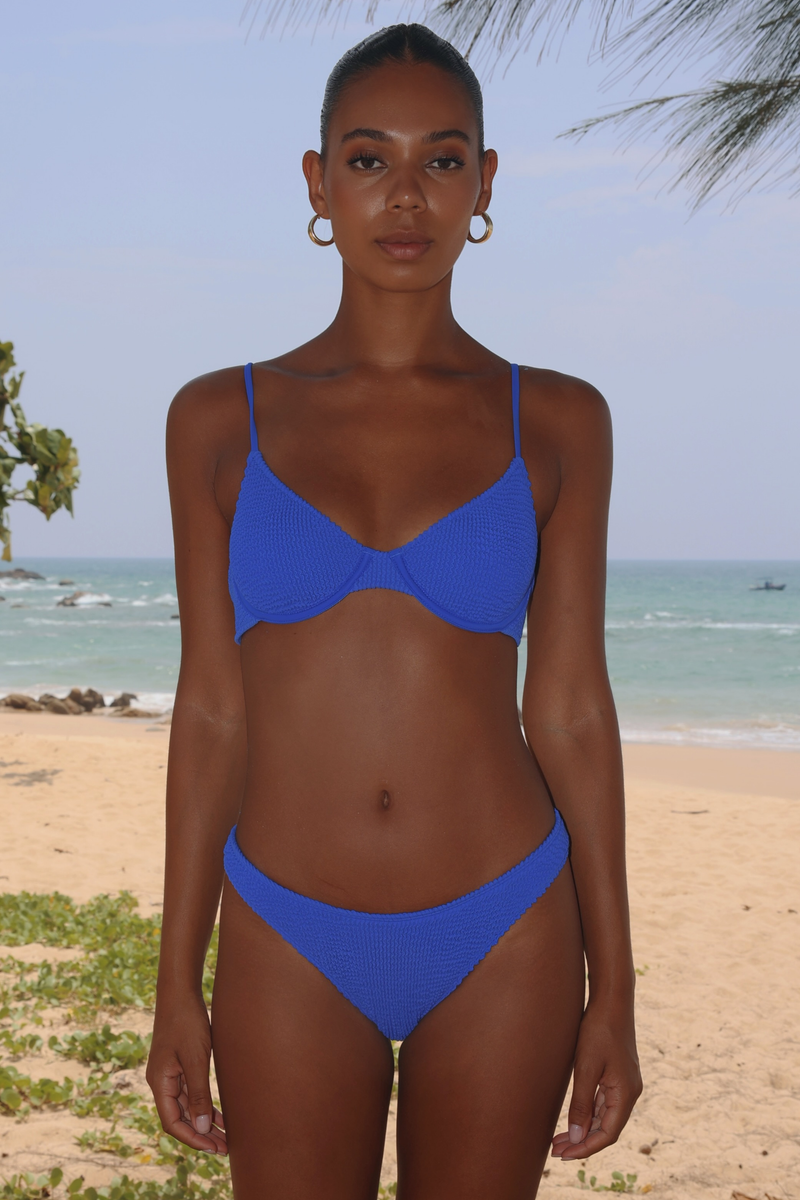'Azure' Scrunch Underwire Bikini Top