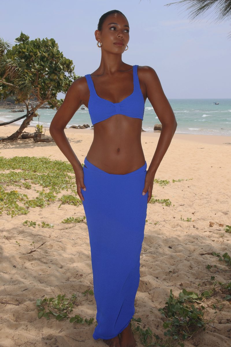 'Azure' Scrunch Maxi Skirt