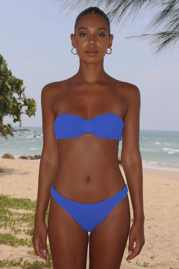 'Azure' Scrunch Bandeau Bikini Top
