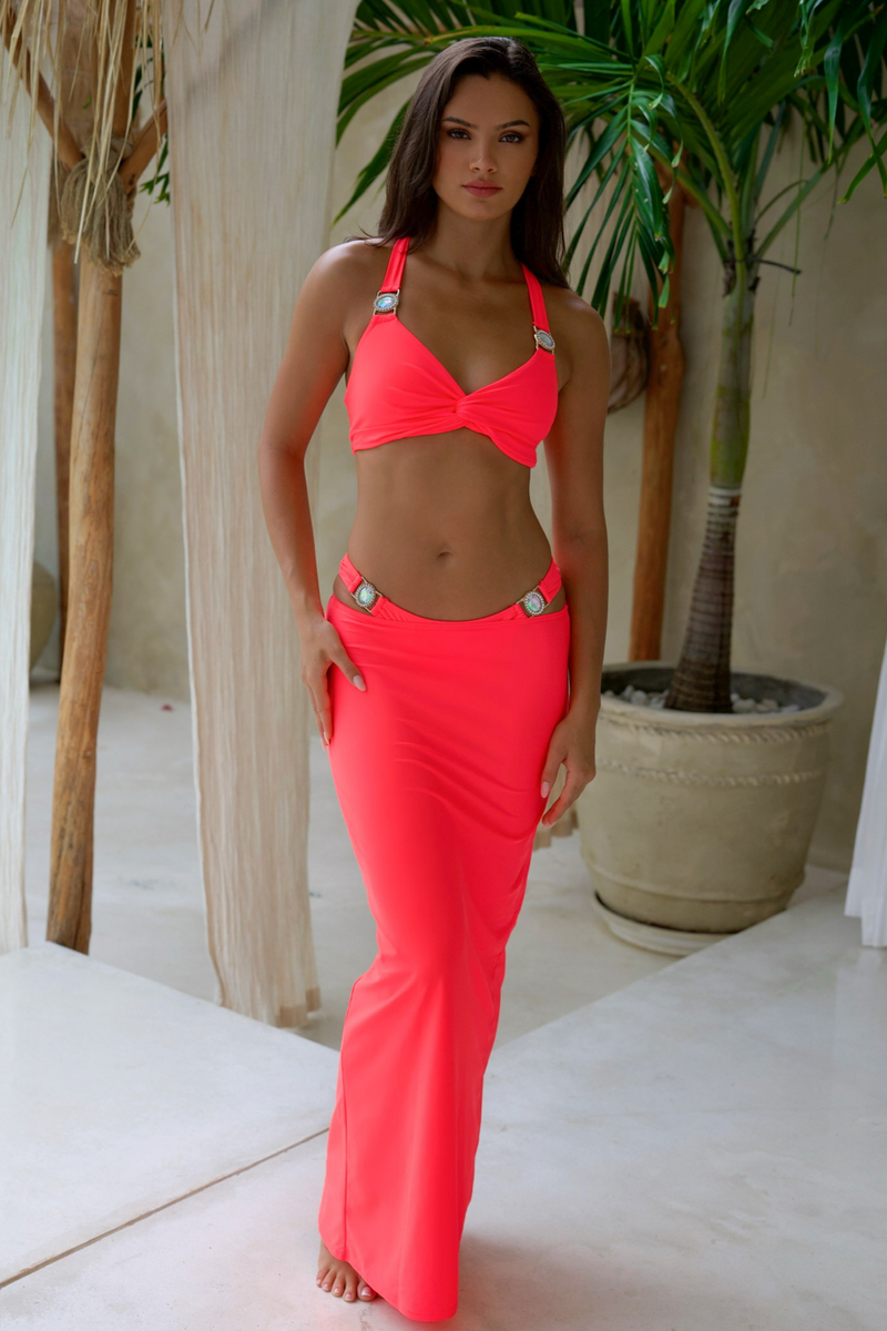 Amour 'Coral' Maxi Skirt